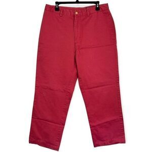 Vineyard Vines Mens 34 x 28 Flat Front Chinos Khakis Relaxed Straight Pink *read